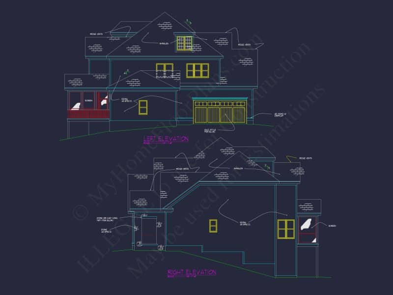 Luxury house Plan with CAD Blueprint and Modern Designs