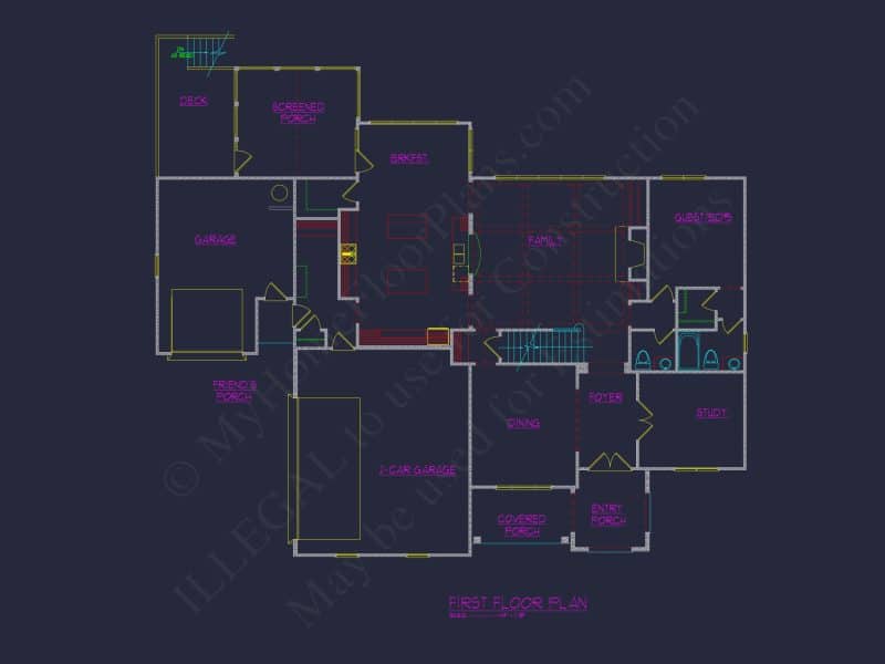 Luxury house Plan with CAD Blueprint and Modern Designs