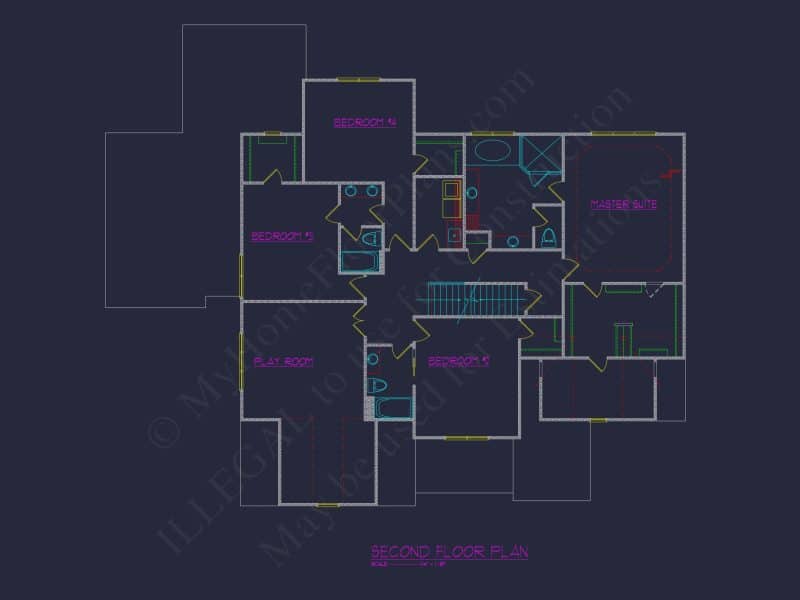 Luxury house Plan with CAD Blueprint and Modern Designs