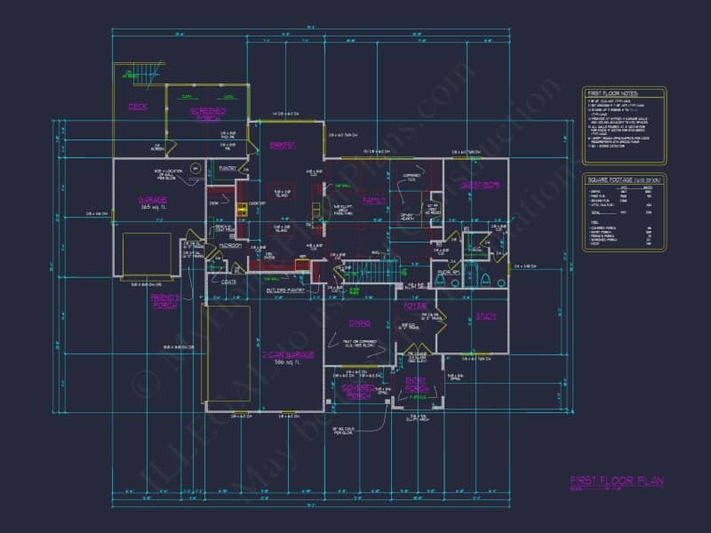 Luxury house Plan with CAD Blueprint and Modern Designs