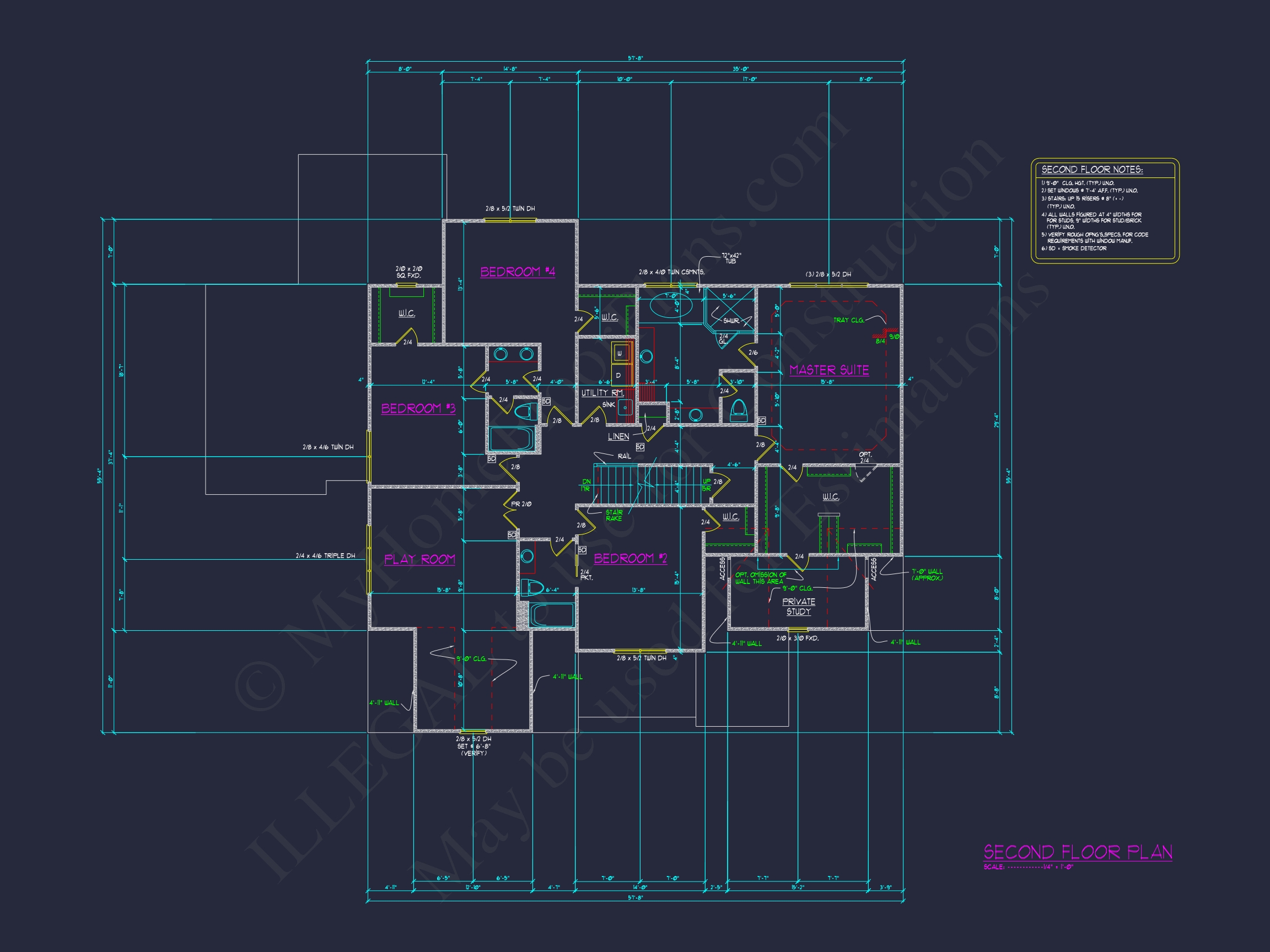 Luxury Home Plan with CAD Blueprint and Modern Designs