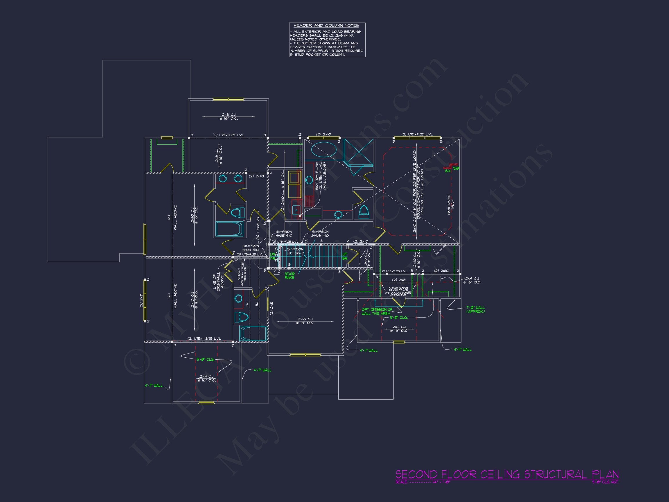 Luxury Home Plan with CAD Blueprint and Modern Designs