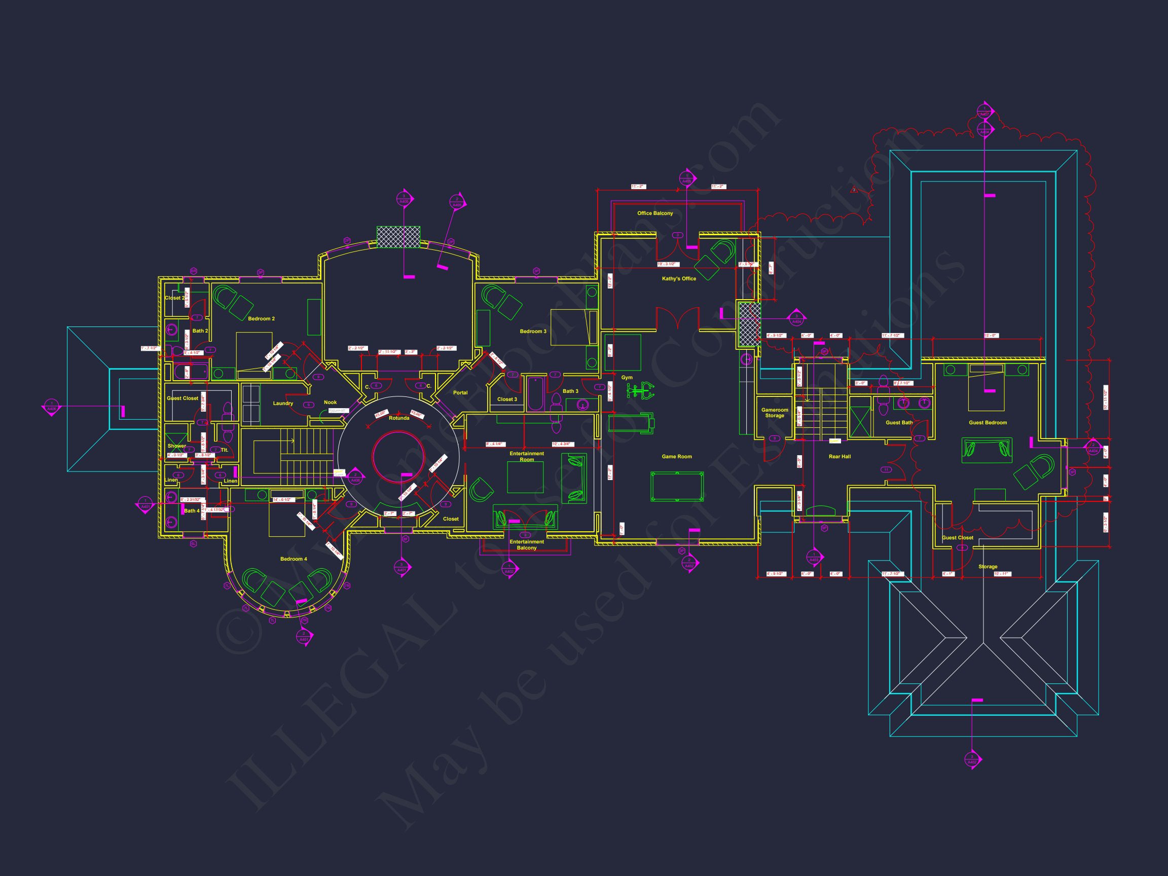 Luxury house Plan with CAD Blueprints