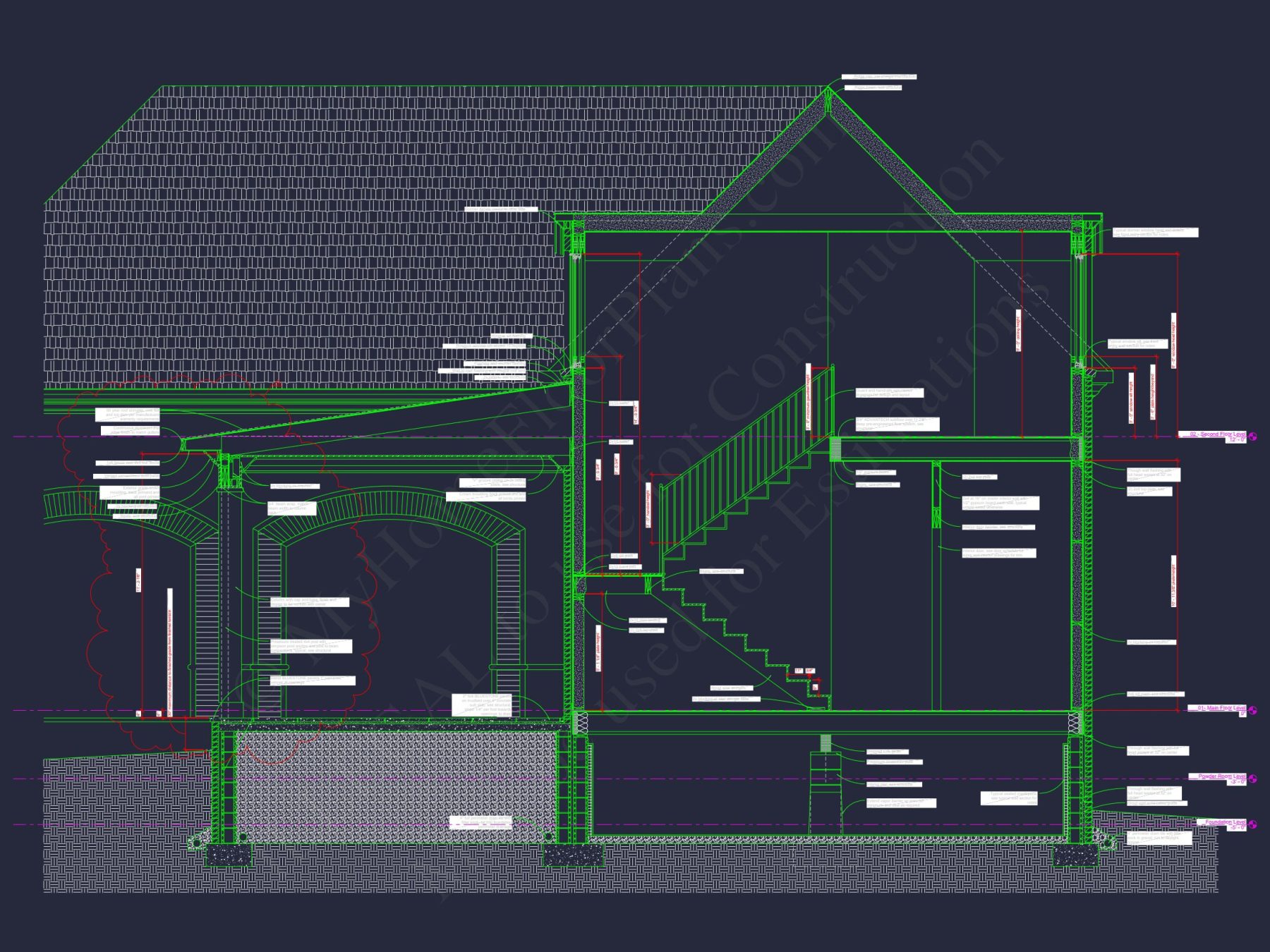 Luxury house Plan with CAD Blueprints