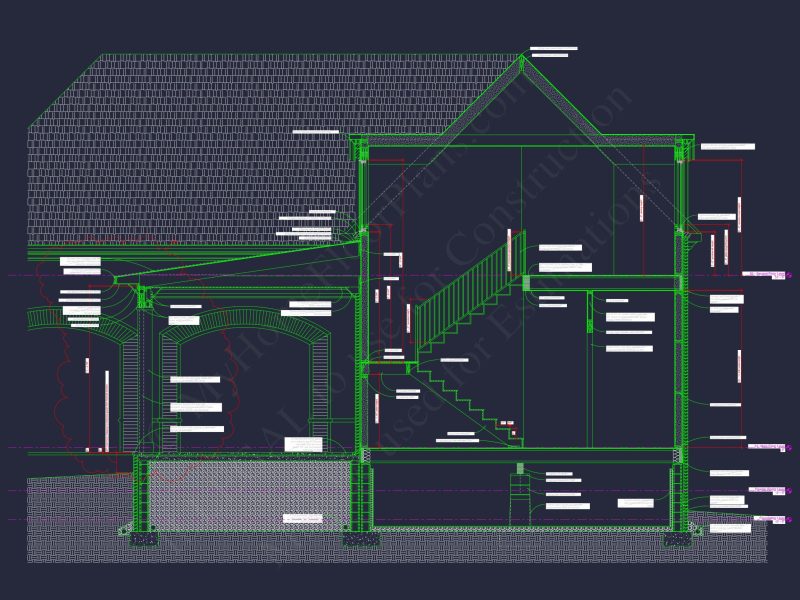 Luxury house Plan with CAD Blueprints