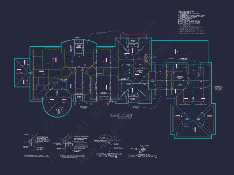Luxury house Plan with CAD Blueprints