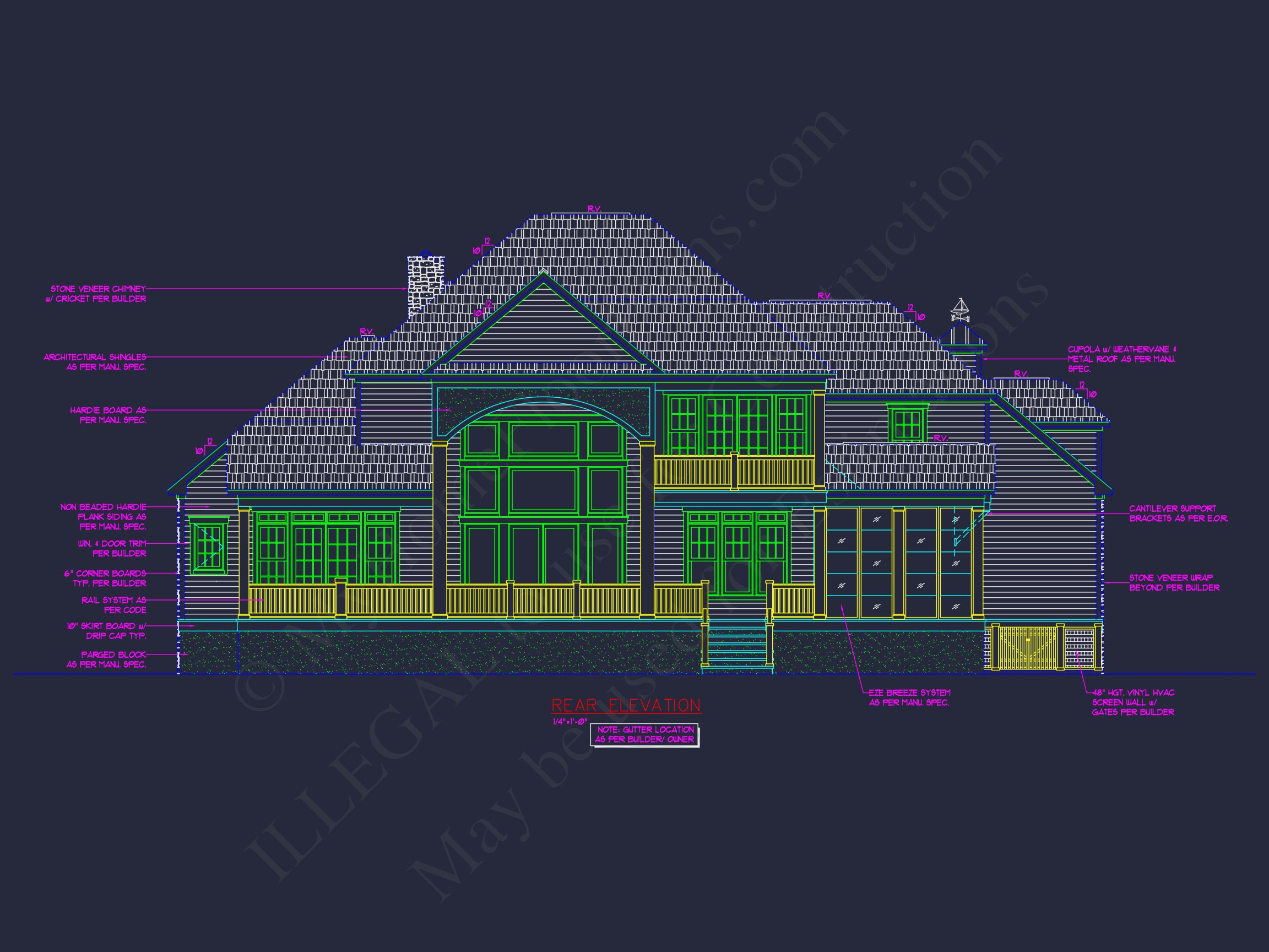 Luxury house Plan with CAD Blueprints and Detailed Designs