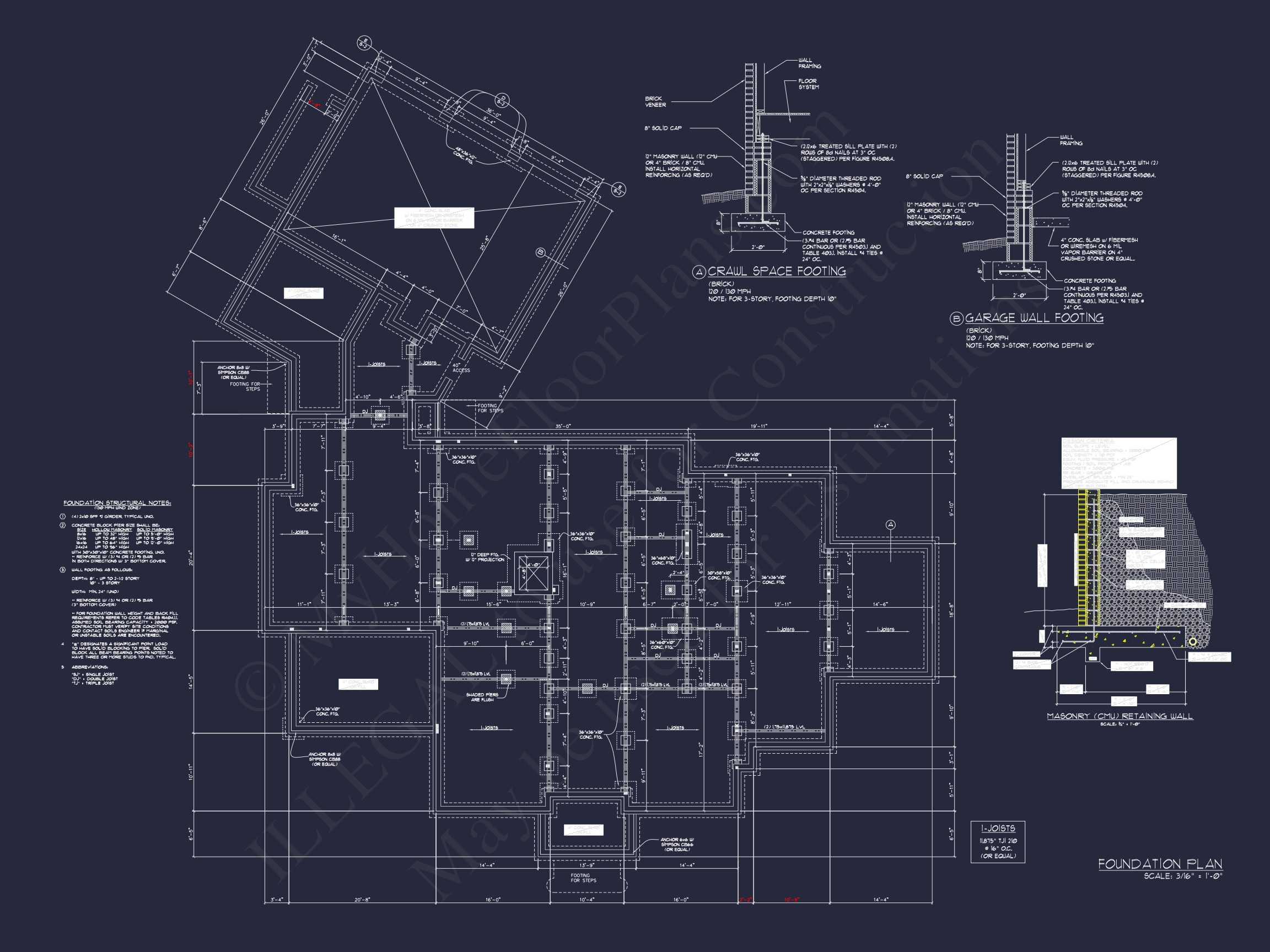 Luxury house Plan with CAD Designs,3 Floors & 5 Bedrooms
