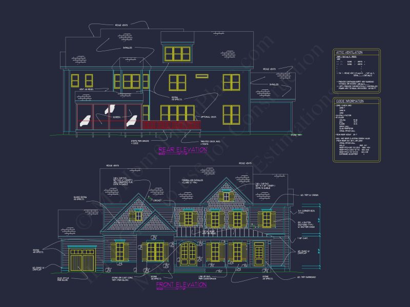 Luxury house Plan with CAD Designs, Large Floor Blueprint