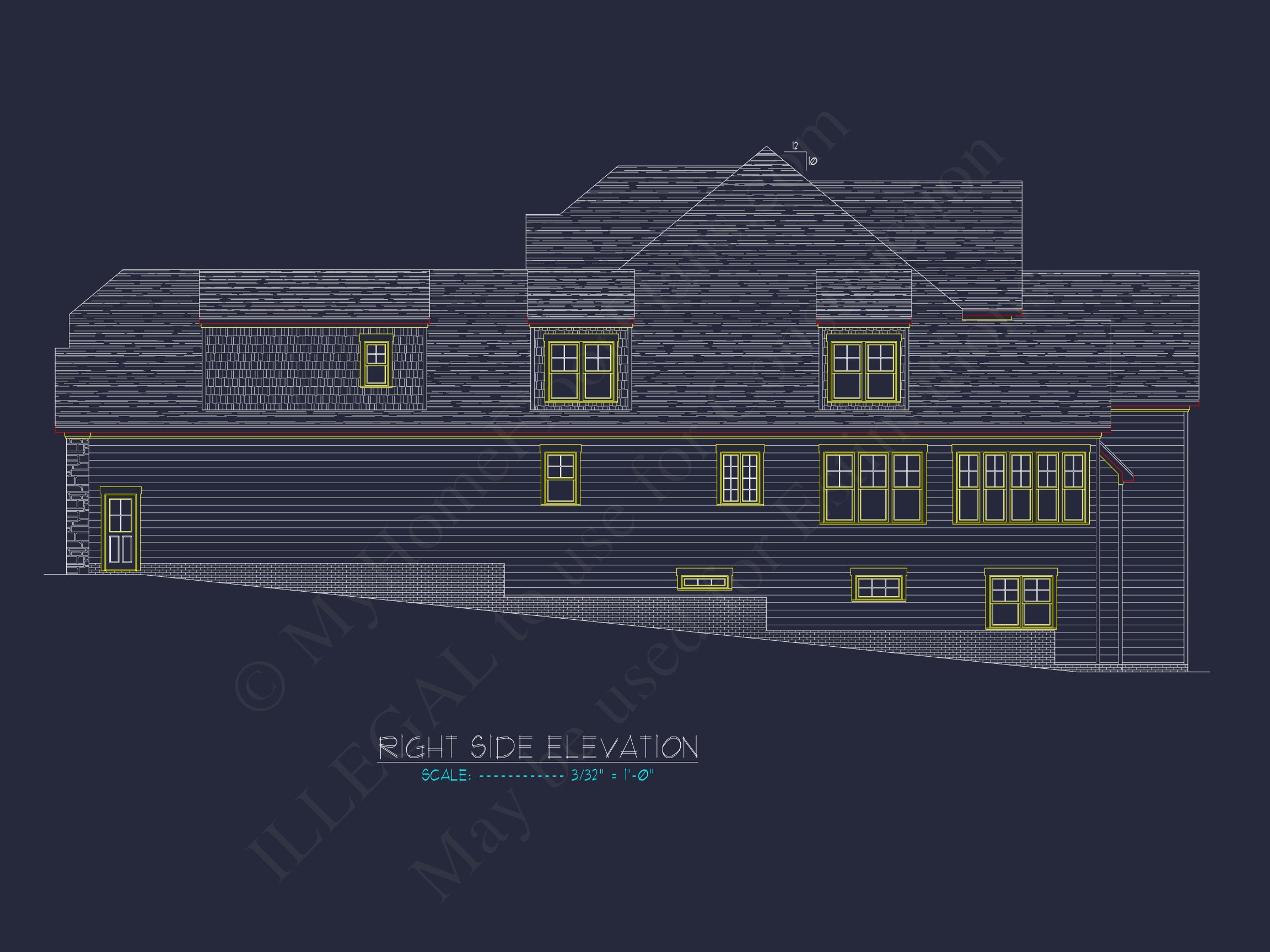 Luxury Home Plan with CAD Floor Plans & Architectural Designs