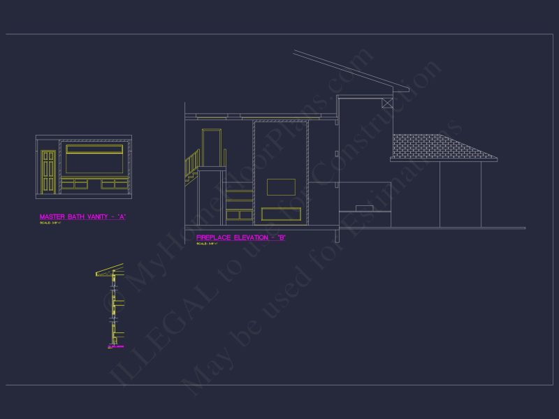 Luxury house Plan with Detailed CAD Floor Designs and Architecture