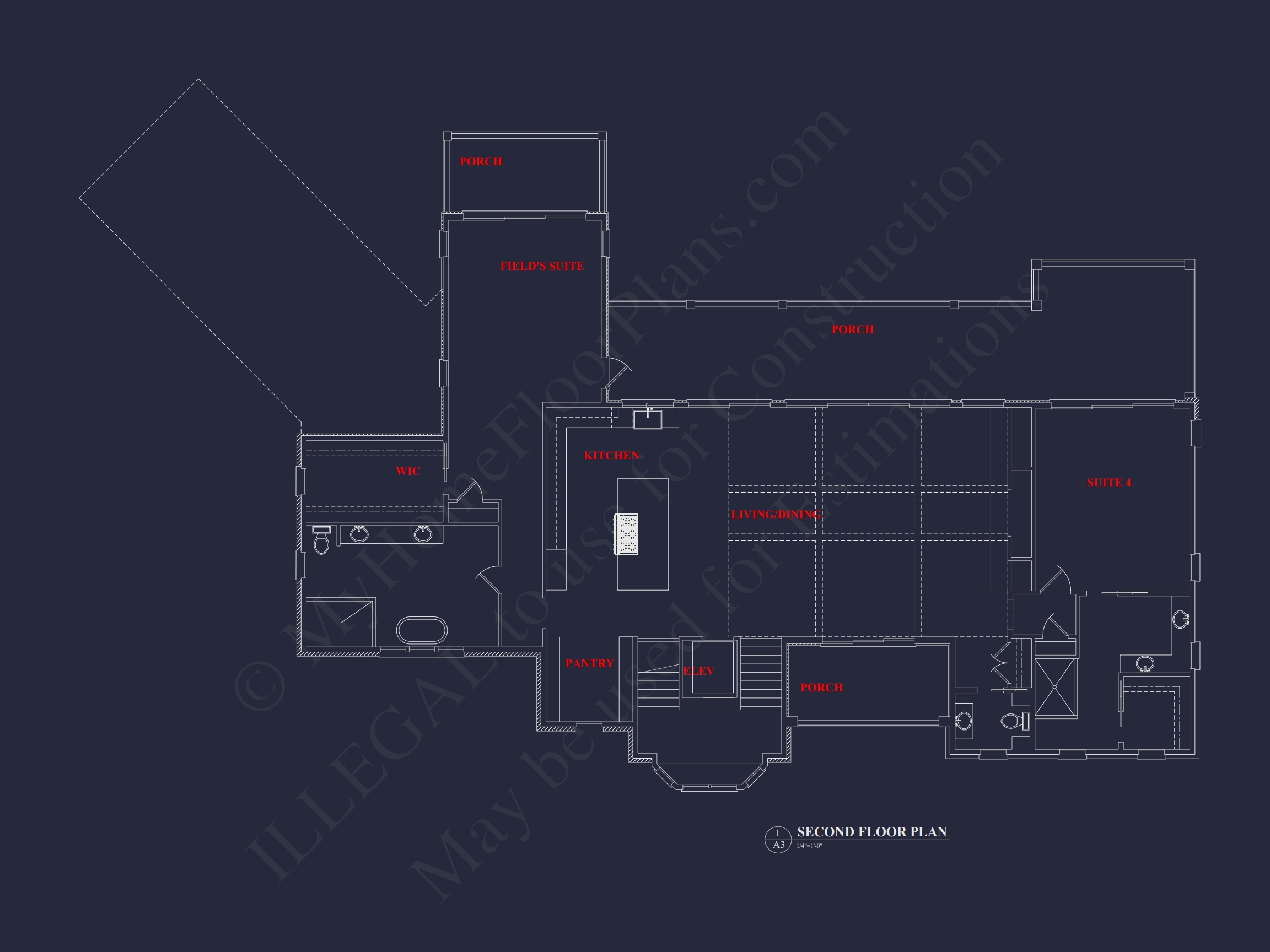 Luxury Home Plan with Detailed Floor Plan,CAD Designs,and Blueprints