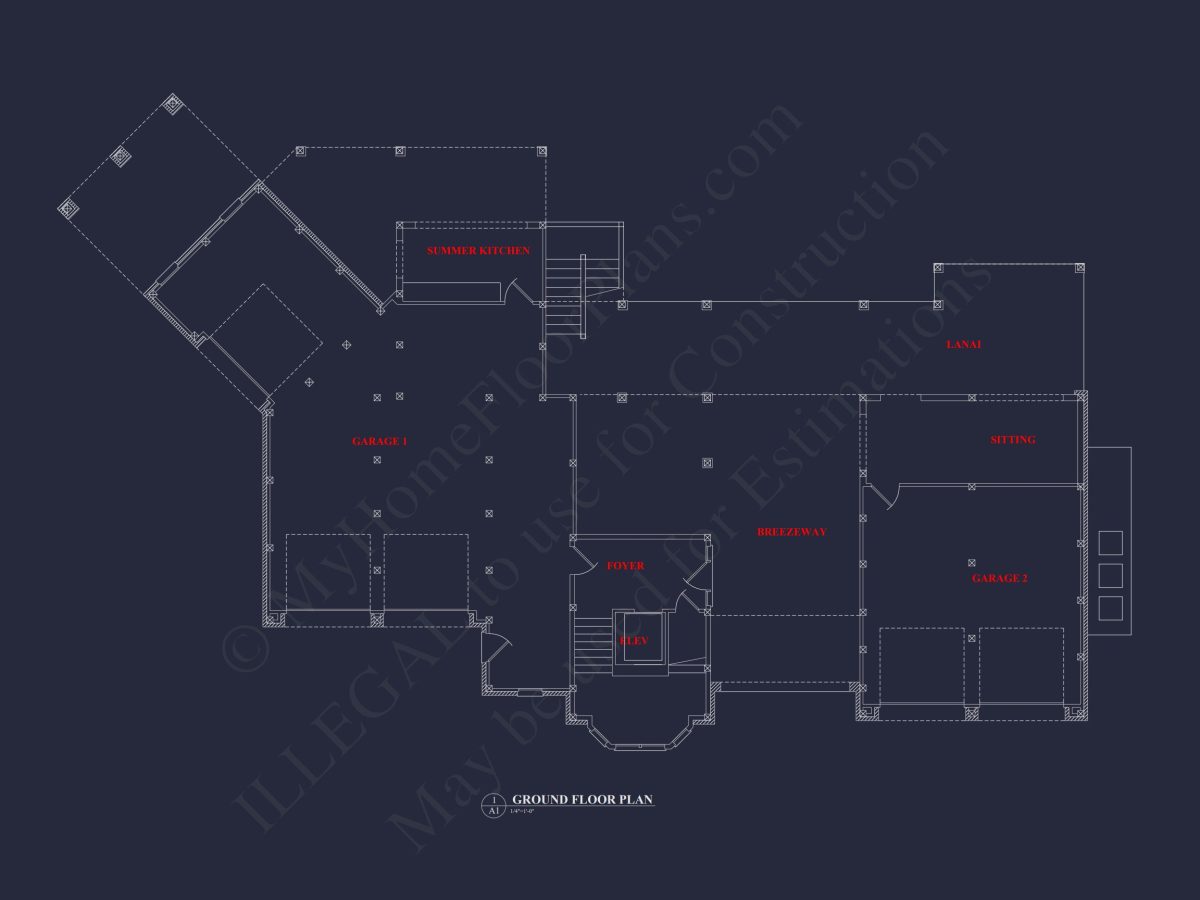 Luxury house Plan with Detailed Floor Plan, CAD Designs, and Blueprints