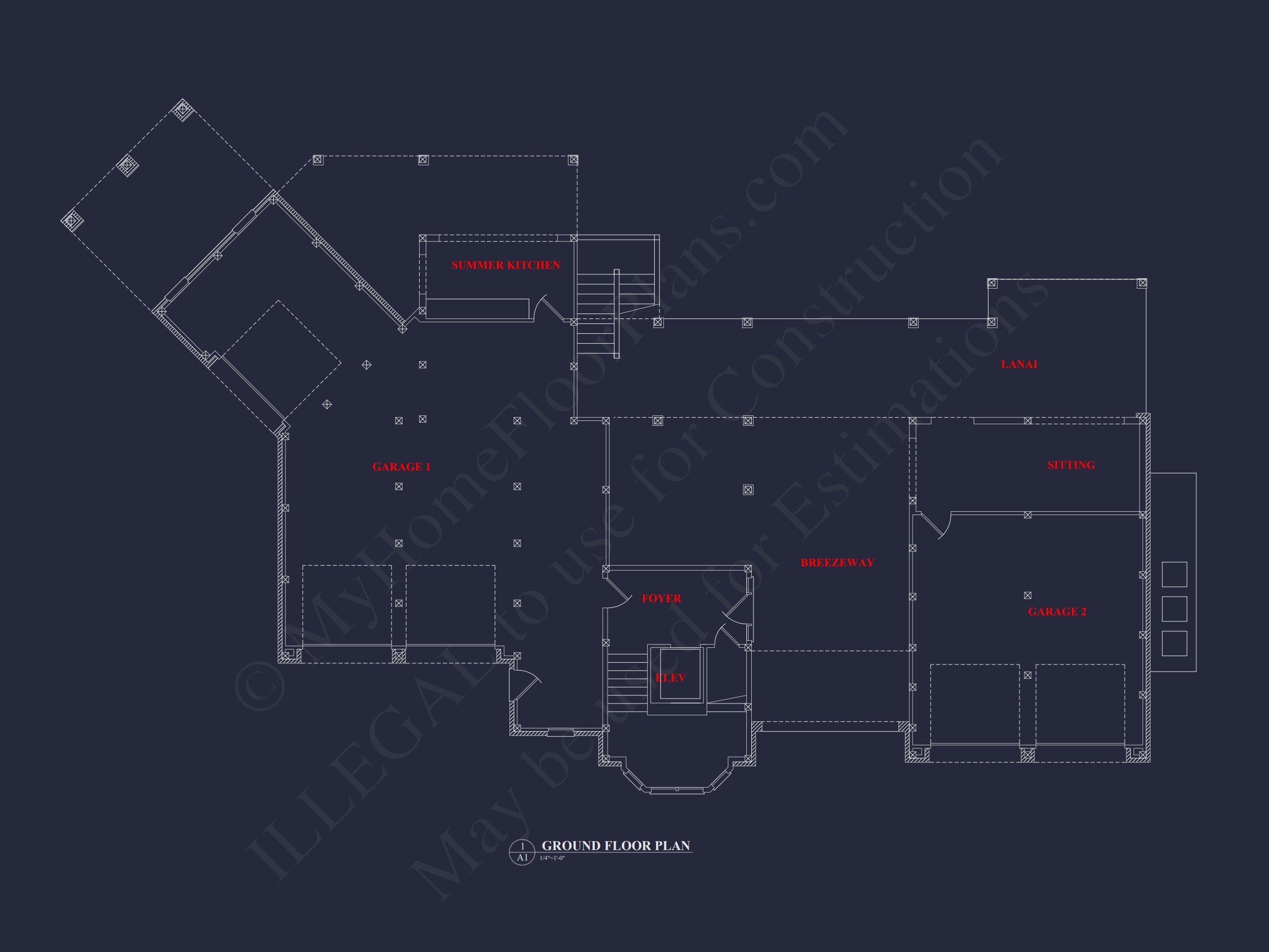 Luxury Home Plan with Detailed Floor Plan,CAD Designs,and Blueprints