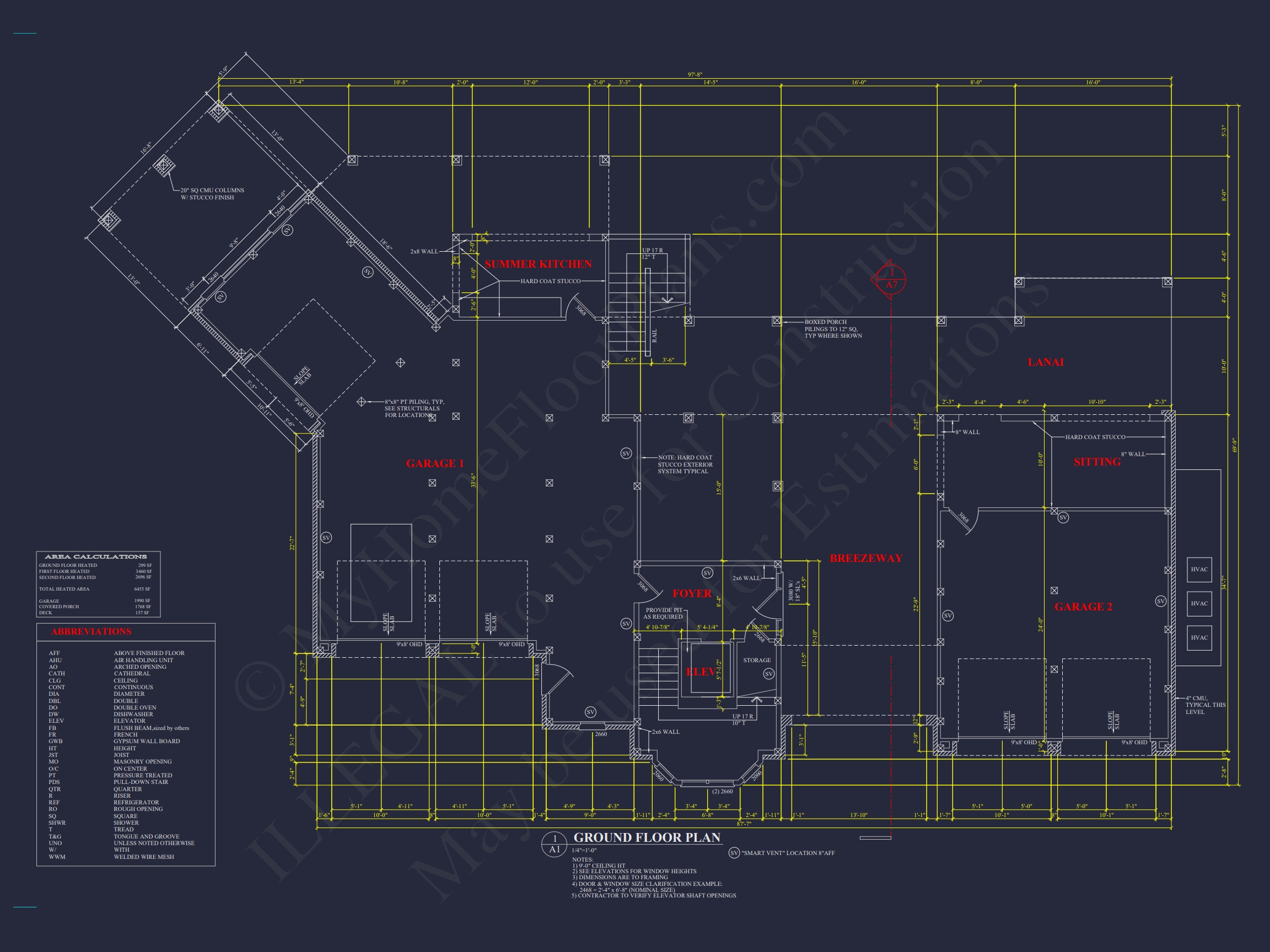 Luxury Home Plan with Detailed Floor Plan,CAD Designs,and Blueprints