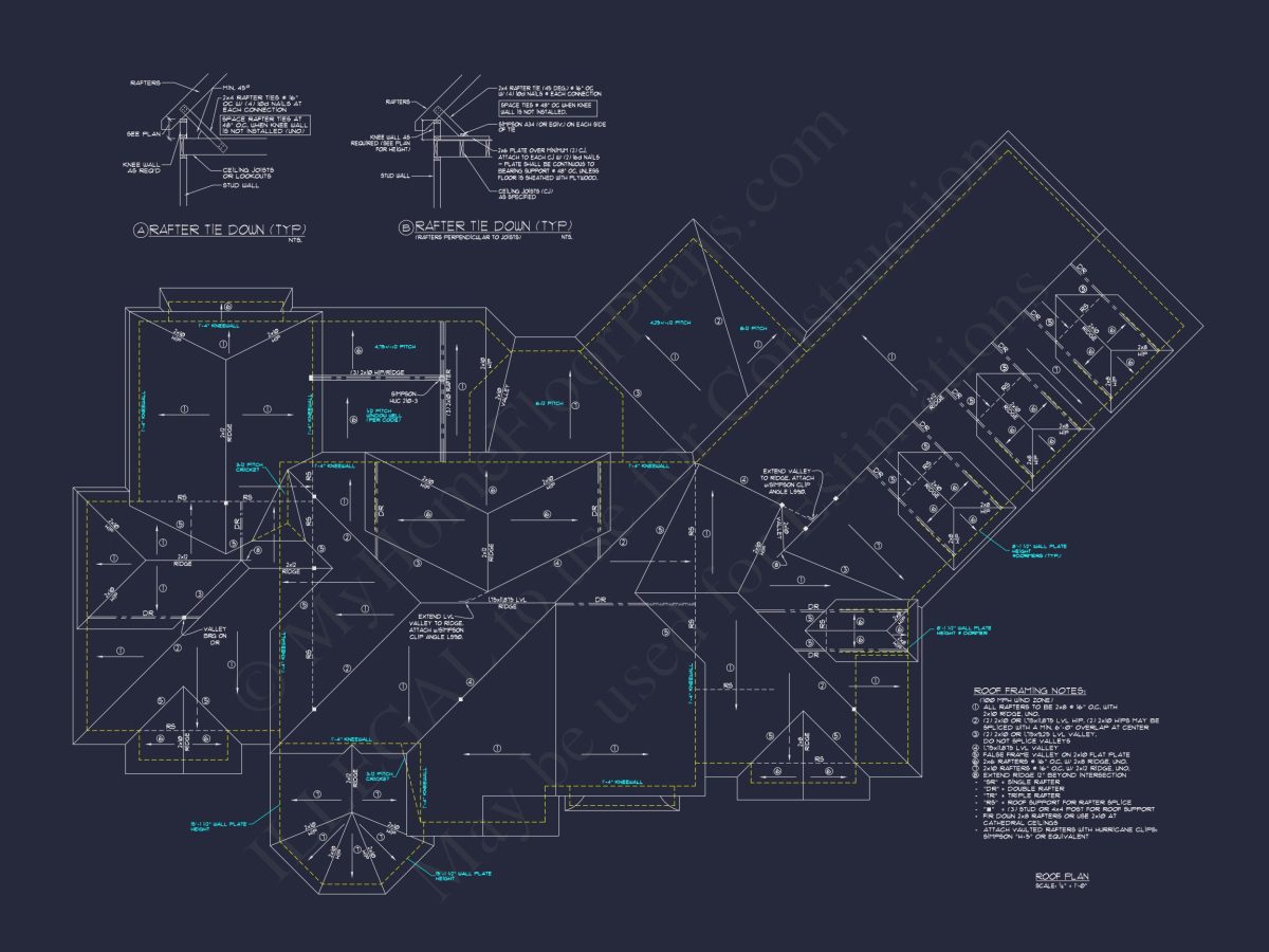 Luxury house Plan with Detailed Floor Plan, CAD, and Blueprint Designs