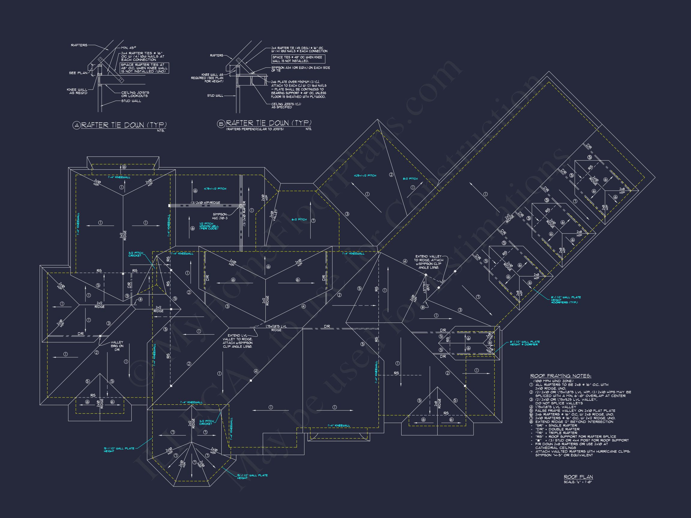 Luxury house Plan with Detailed Floor Plan,CAD,and Blueprint Designs