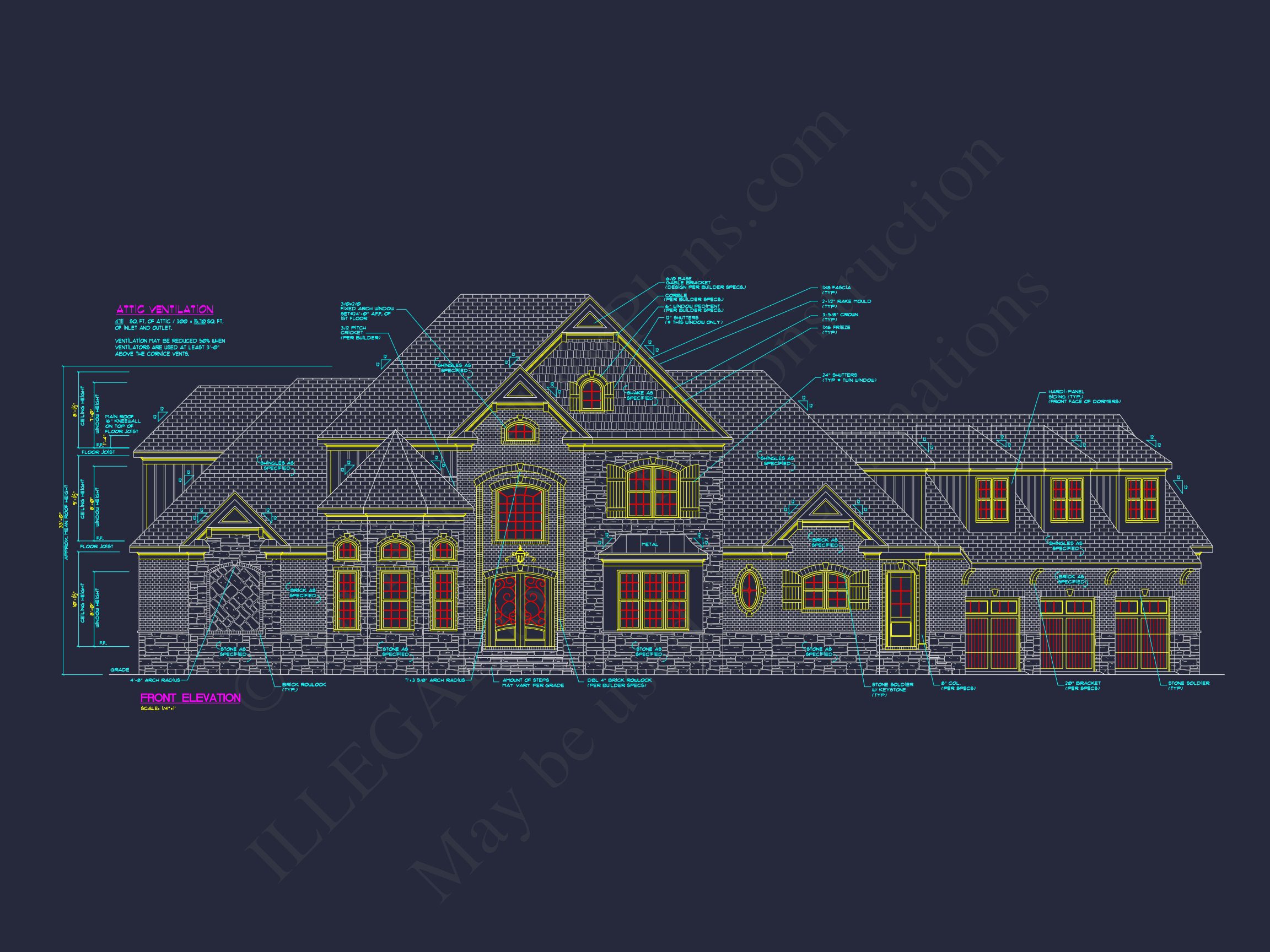Luxury house Plan with Detailed Floor Plan,CAD,and Blueprint Designs