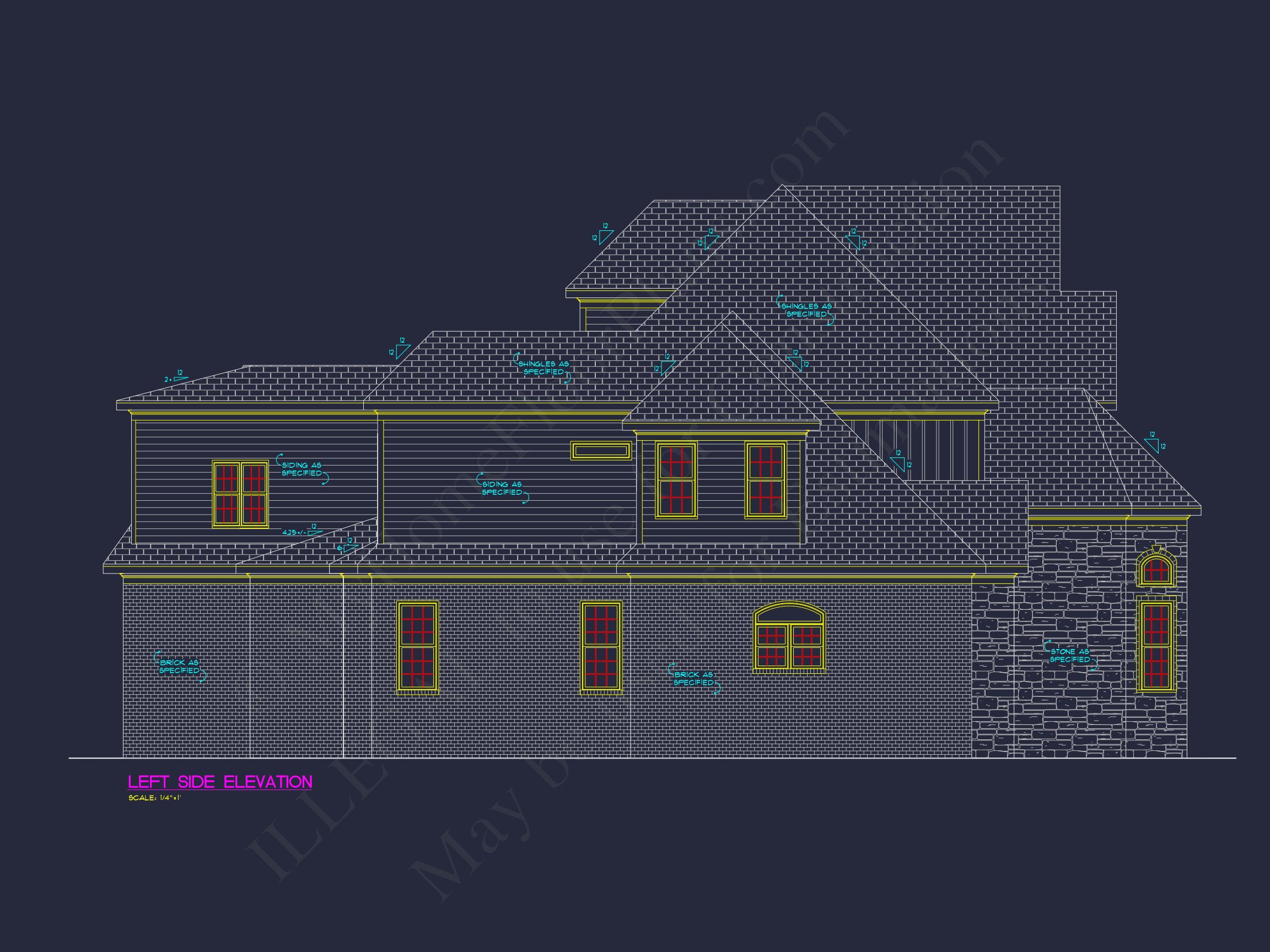 Luxury house Plan with Detailed Floor Plan,CAD,and Blueprint Designs