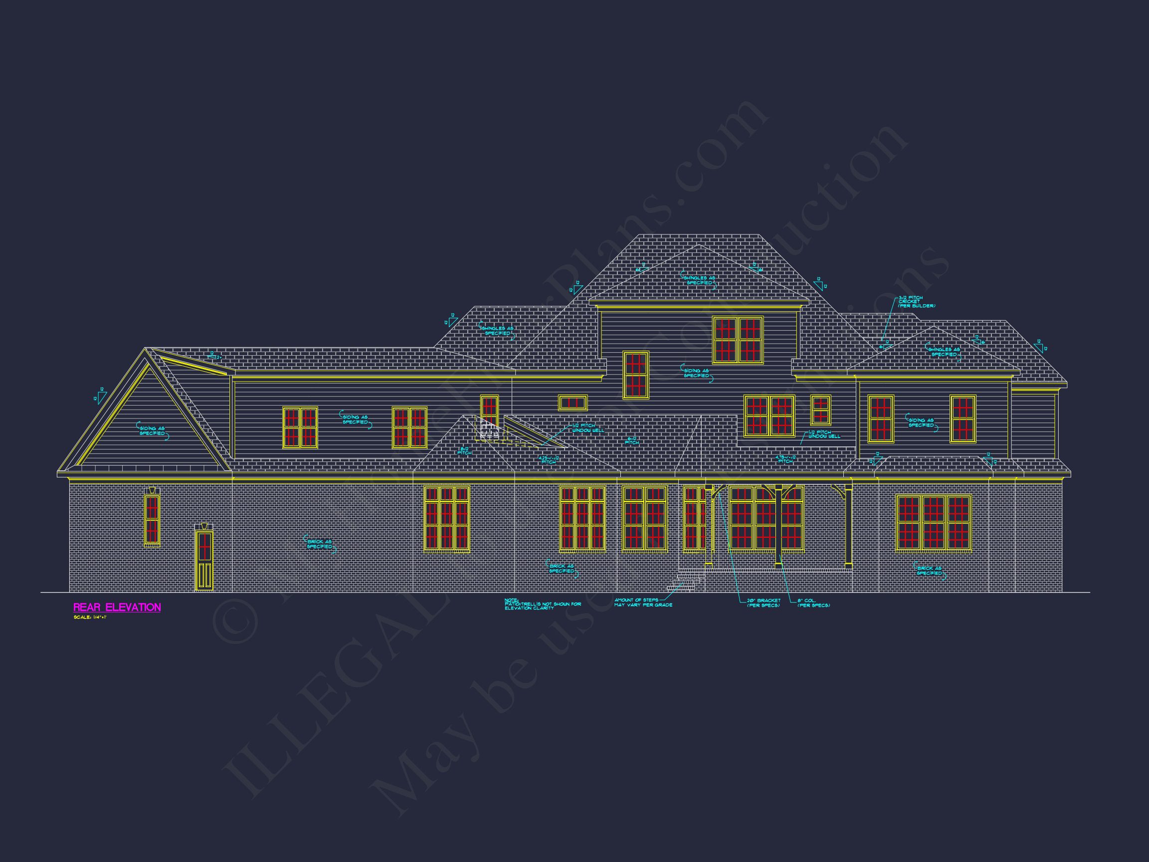 Luxury house Plan with Detailed Floor Plan,CAD,and Blueprint Designs