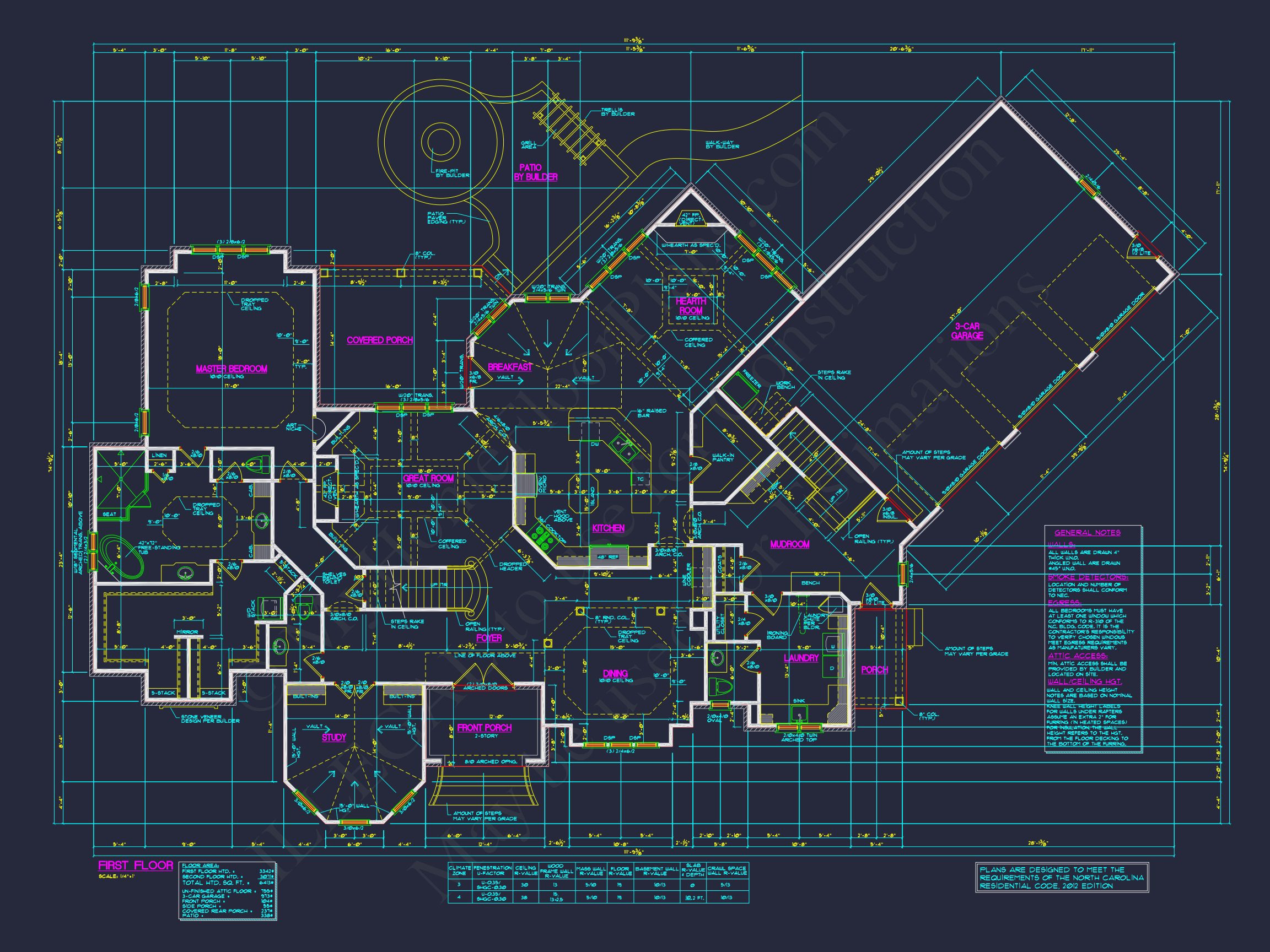 Luxury house Plan with Detailed Floor Plan,CAD,and Blueprint Designs