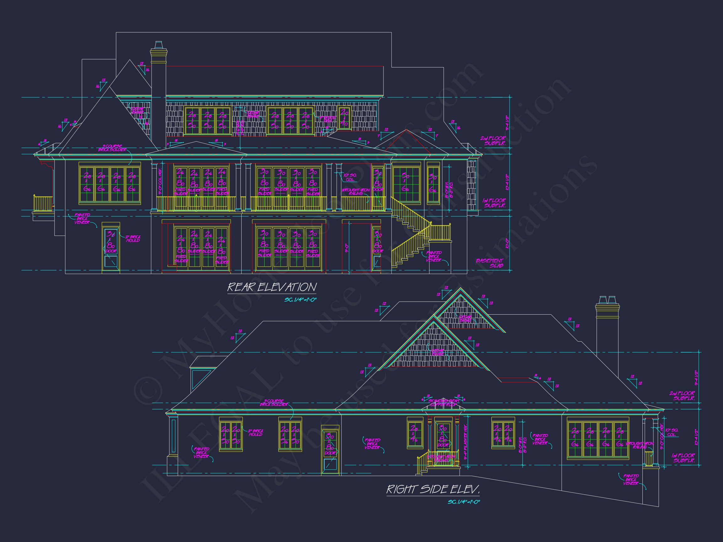 Luxury house Plan with Elegant Blueprints,CAD,and Floor Designs