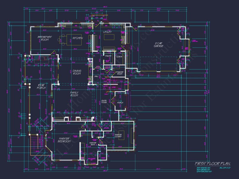 Luxury house Plan with Elegant Blueprints, CAD, and Floor Designs