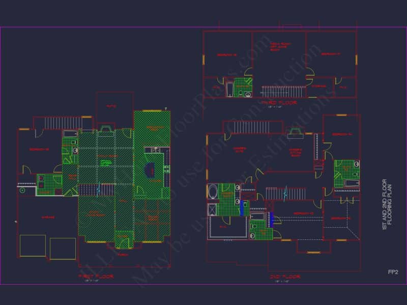 Luxury house Plan with Modern CAD Blueprints & Stylish Designs