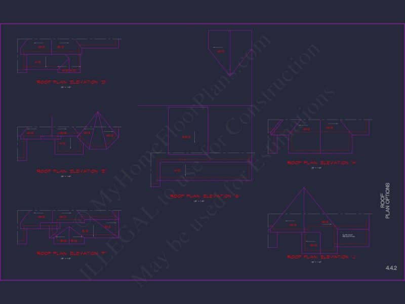 Luxury house Plan with Modern CAD Blueprints & Stylish Designs