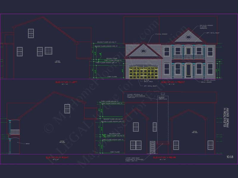 Luxury house Plan with Modern CAD Blueprints & Stylish Designs