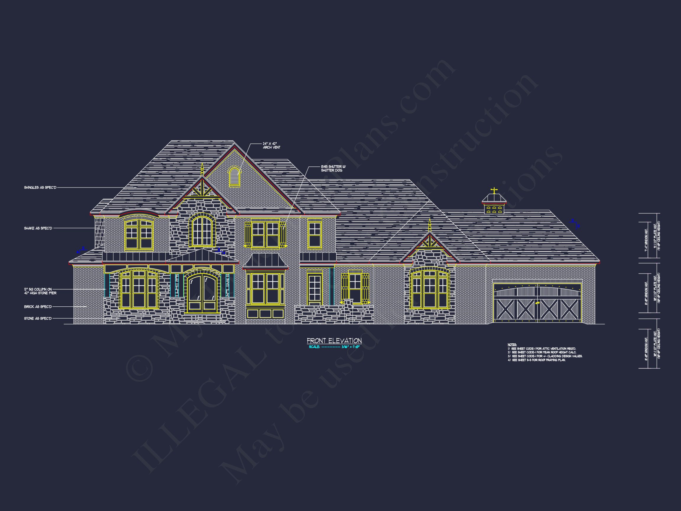 Luxury house Plan with Open Floor,CAD Architecture Designs