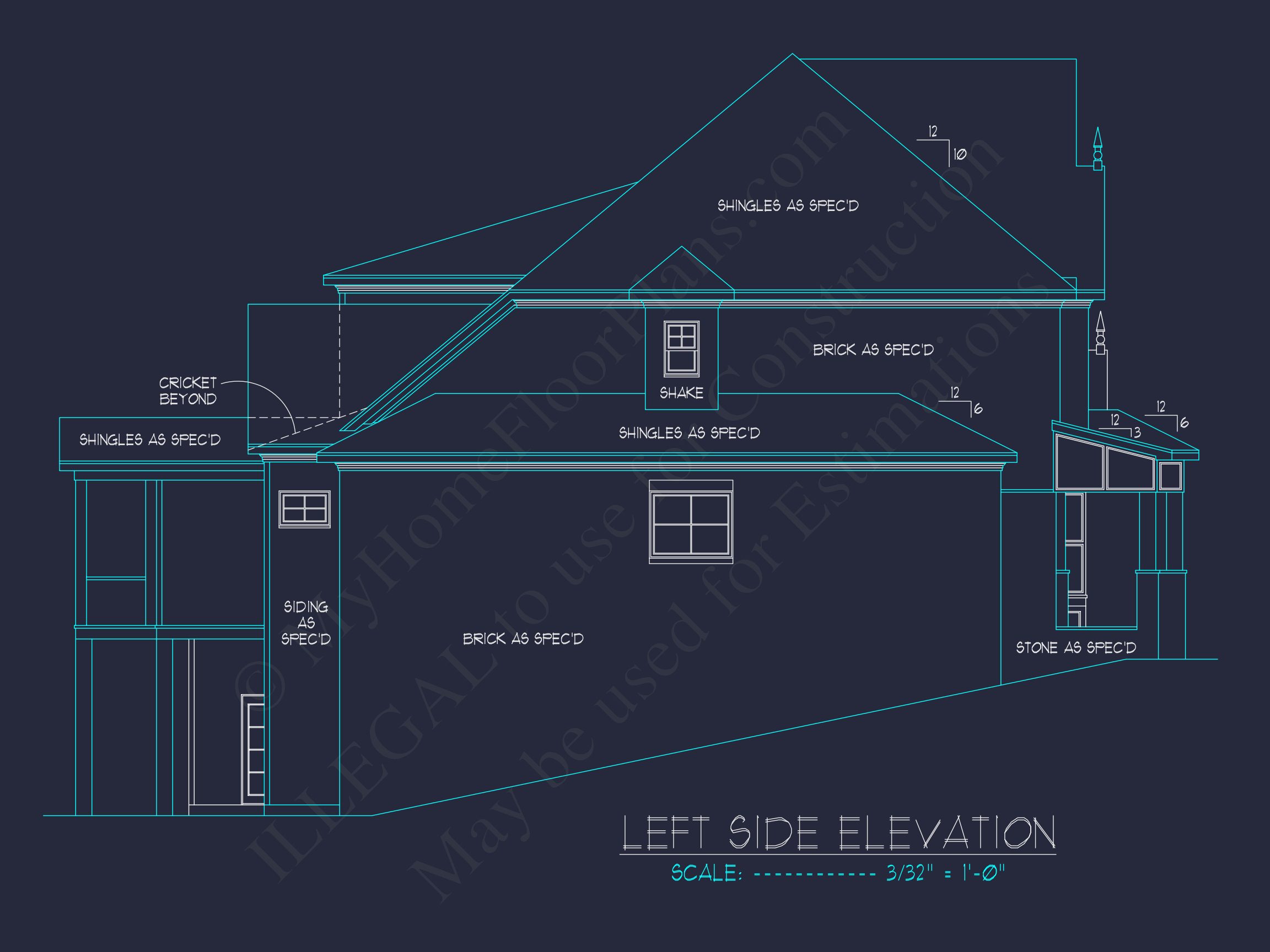 Luxury house Plan with Open Floor,CAD Architecture Designs