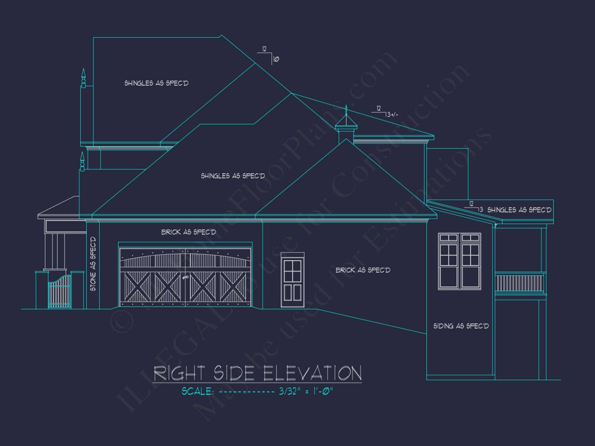 Luxury house Plan with Open Floor, CAD Architecture Designs