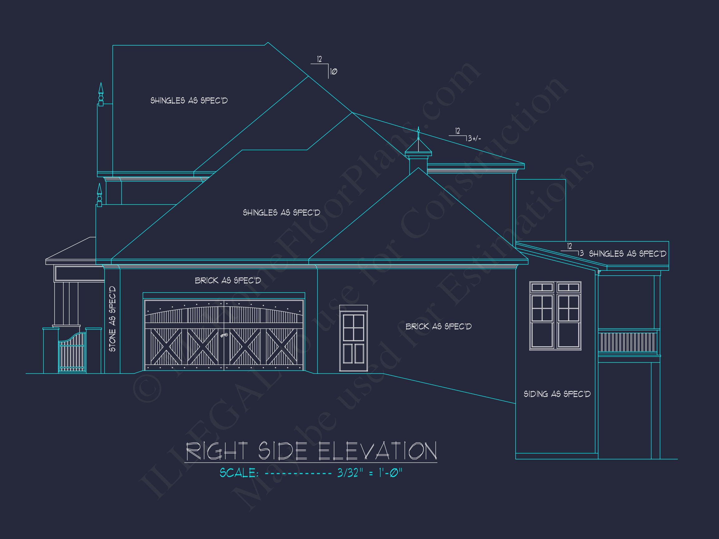 Luxury house Plan with Open Floor,CAD Architecture Designs