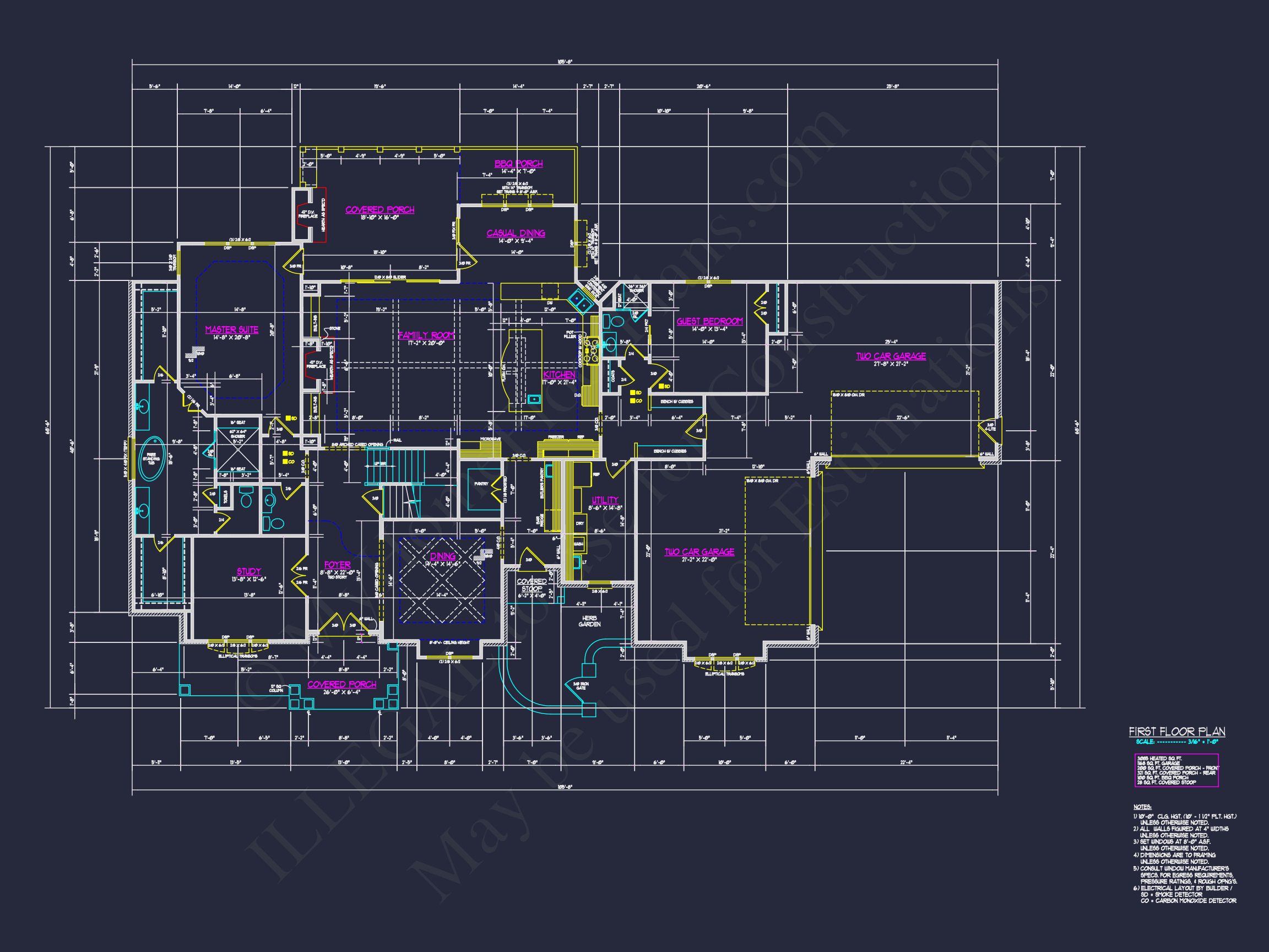 Luxury house Plan with Open Floor,CAD Architecture Designs