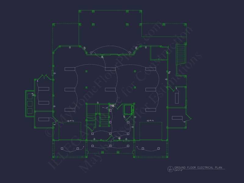 Luxury house Plan with Oversized Garage, CAD, and Blueprint Design