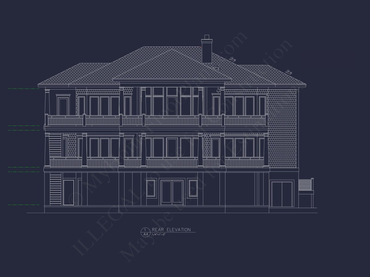 Luxury house Plan with Oversized Garage, CAD, and Blueprint Design