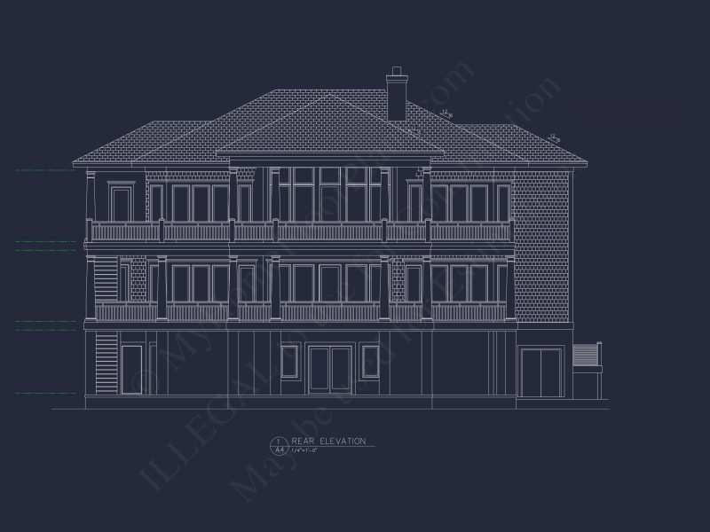 Luxury house Plan with Oversized Garage, CAD, and Blueprint Design