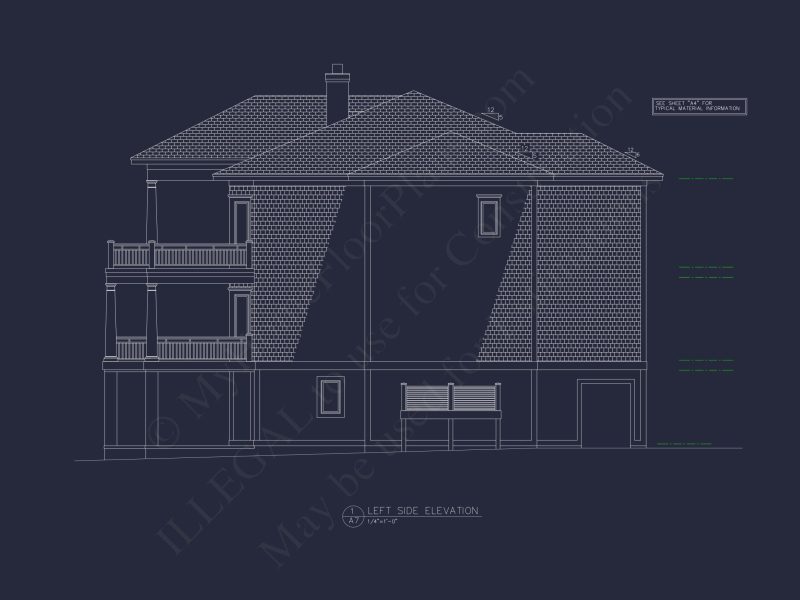 Luxury house Plan with Oversized Garage, CAD, and Blueprint Design
