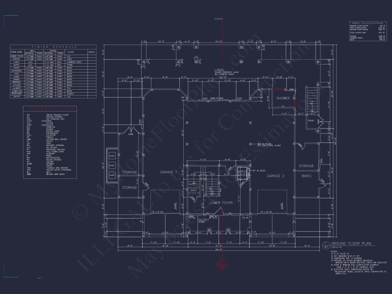 Luxury house Plan with Oversized Garage, CAD, and Blueprint Design