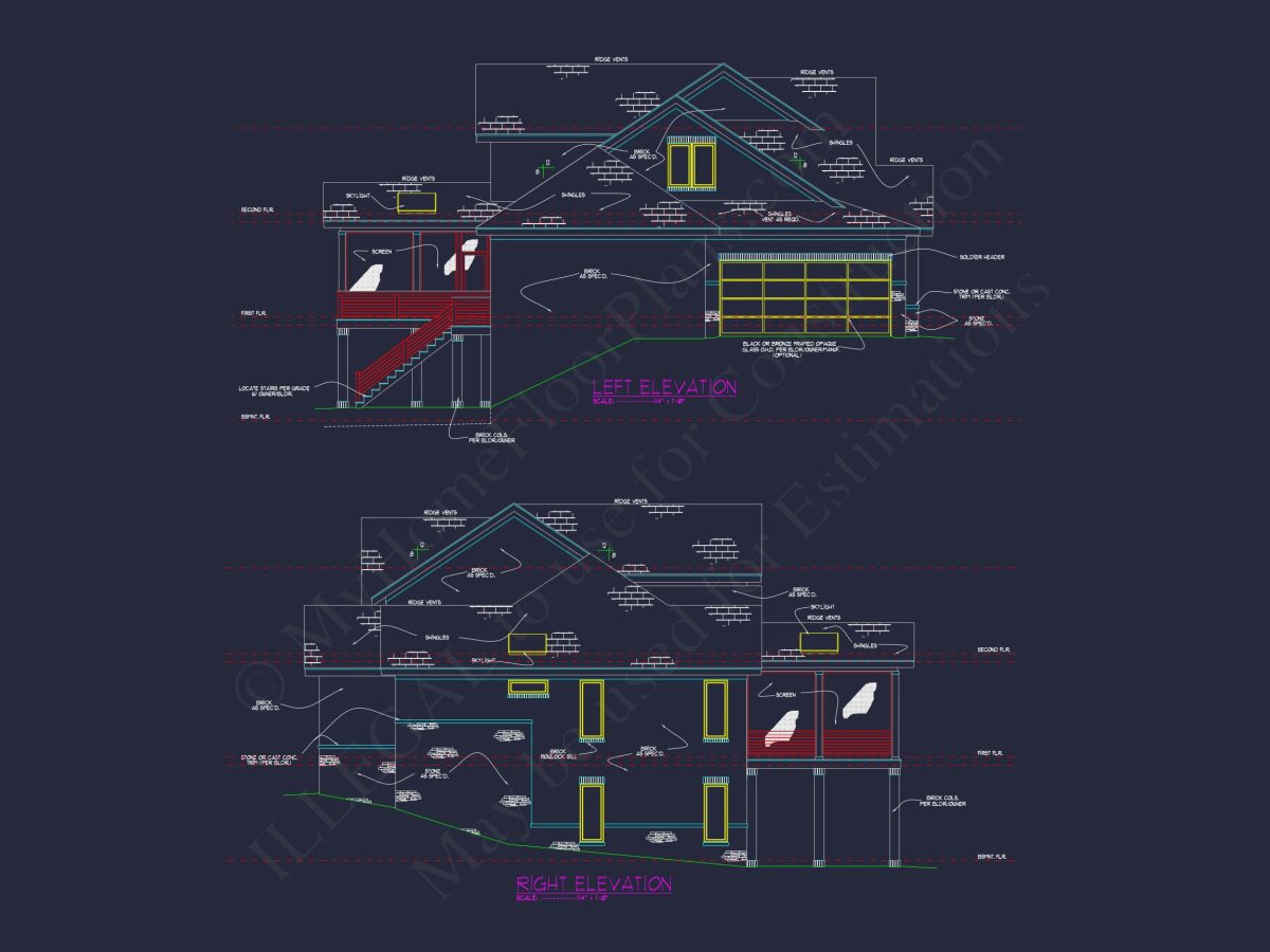 Luxury house Plan with Spacious Blueprint and Architectural Designs