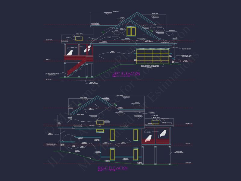 Luxury house Plan with Spacious Blueprint and Architectural Designs