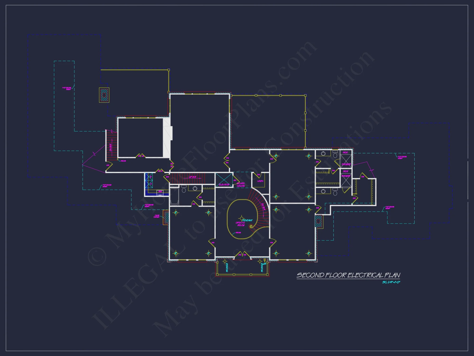 Luxury house Plan with Stunning Floor Plan, CAD Designs & Blueprint
