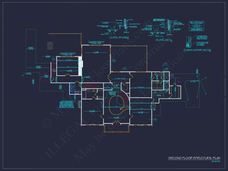 Luxury house Plan with Stunning Floor Plan, CAD Designs & Blueprint
