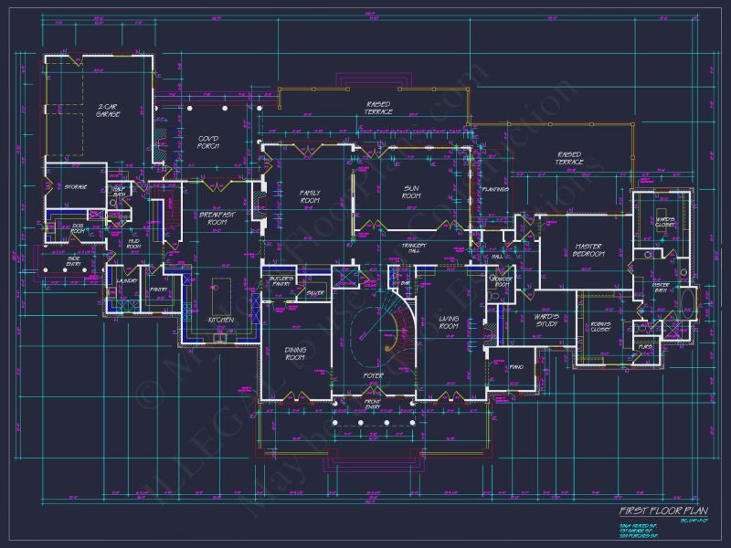 Luxury house Plan with Stunning Floor Plan, CAD Designs & Blueprint