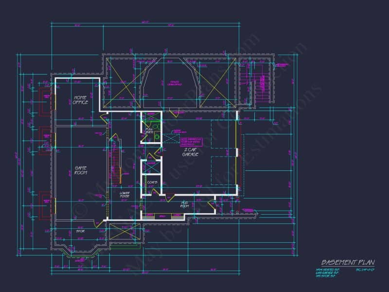 Luxury house Plan with Vaulted Ceilings, CAD Designs & Blueprint