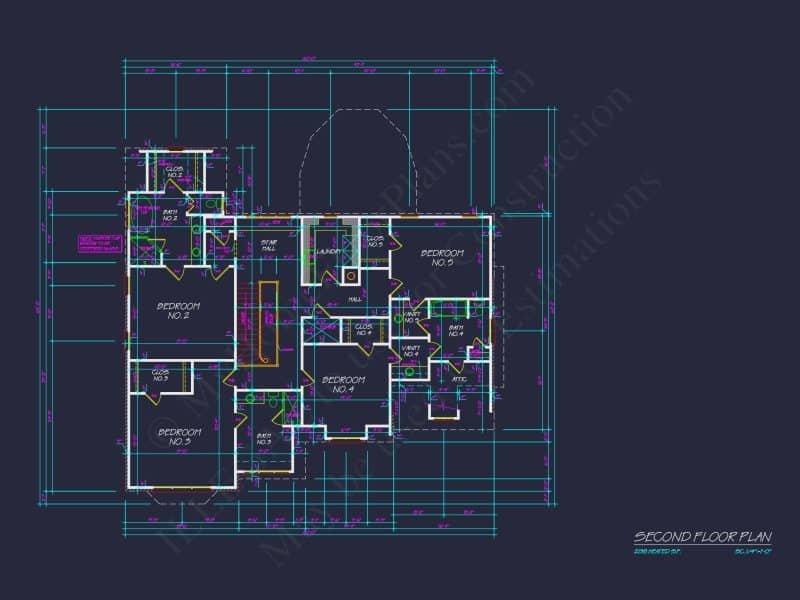 Luxury house Plan with Vaulted Ceilings, CAD Designs & Blueprint