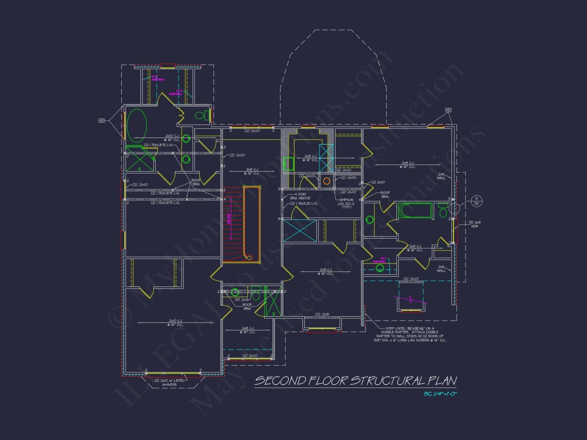Luxury house Plan with Vaulted Ceilings, CAD Designs & Blueprint