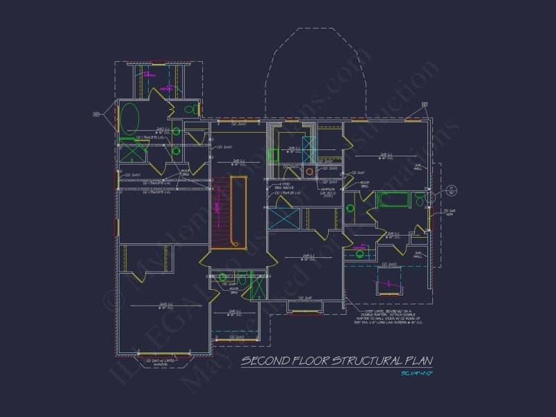 Luxury house Plan with Vaulted Ceilings, CAD Designs & Blueprint