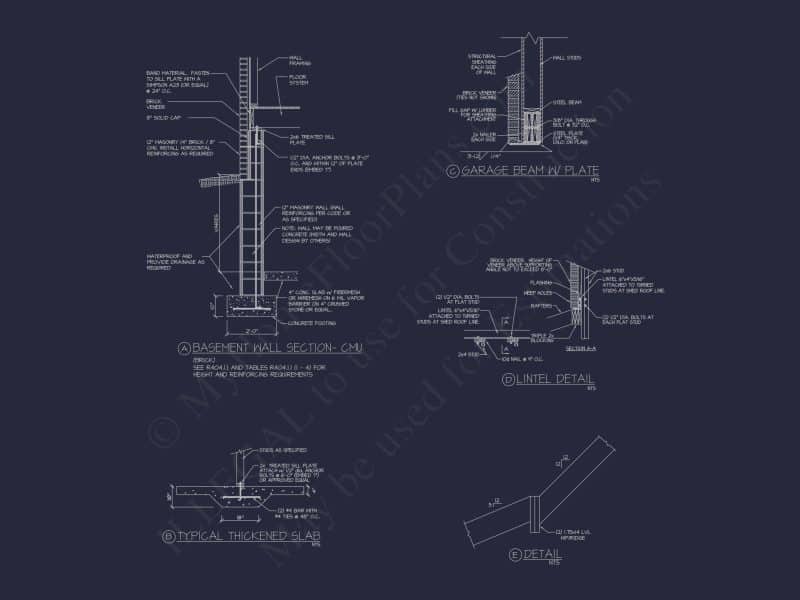 Luxury house Plan with Vaulted Ceilings, CAD Designs & Blueprint